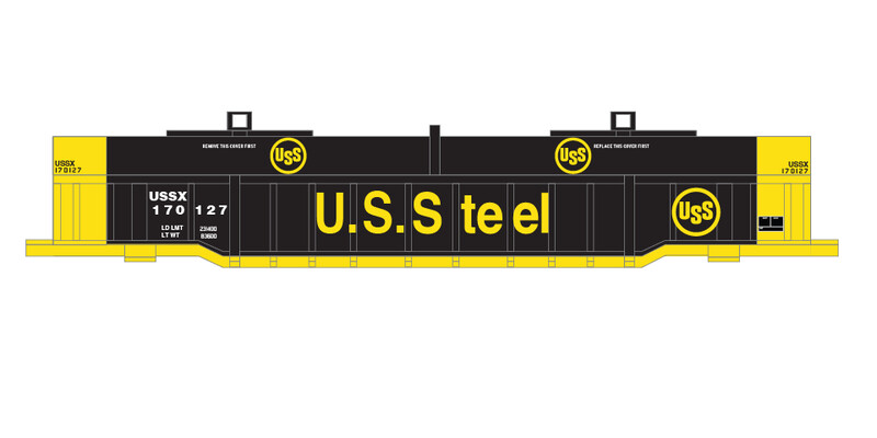 US Steel Evans Gondola USS Logo Decals