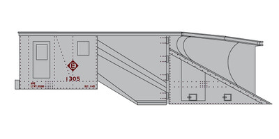 N Scale - Erie Lackawanna Maintenance Equipment Maroon Decals