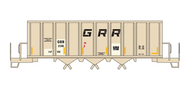 HO Scale - Georgetown Railroad Ortner White ReStencil Decals