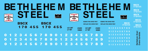Bethlehem Steel Evans Gondola Decals