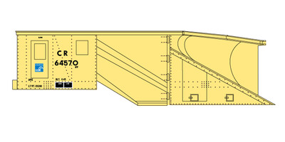 Conrail MOW Russell Snow Plow Decals