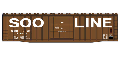 Soo Line Box Car Brown White Letter Decals