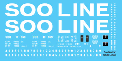 N Scale - Soo Box Car Brown White Letters