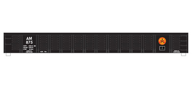 N Scale - Arkansas Missouri Waffle Side Gondola Decals