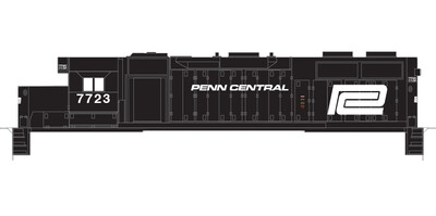 HO Scale - Penn Central Locomotive White Logo