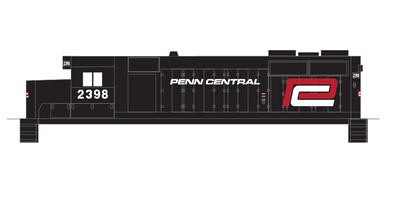 N Scale - Penn Central Locomotive Red White Logo