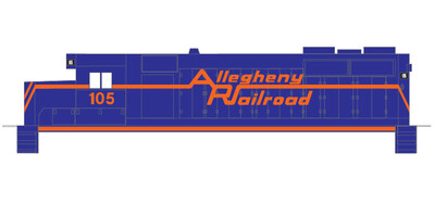N Scale - Allegheny Railroad Locomotive Decal
