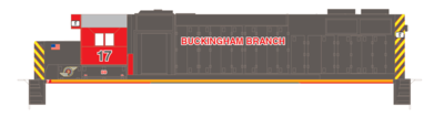 HO Scale - Buckingham Branch 2nd Gen Geeps Decals