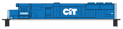 N Scale - CIT Group SDs CIT Logo Decals