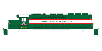 HO Scale - Aberdeen, Carolina &amp; Western SD40-3 Locomotive Decals