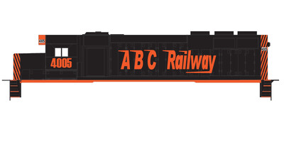 HO Scale - ABC Railway GP40 Locomotive Decals