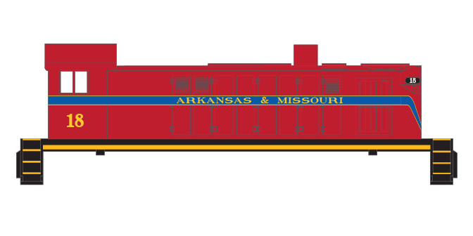 Arkansas &amp; Missouri T6 Locomotive Decals
