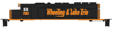 N Scale - Wheeling &amp; Lake Erie (WE) Locomotive Decals