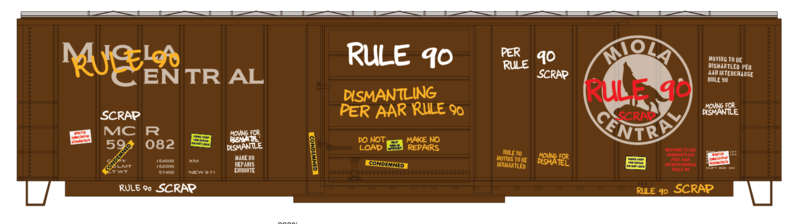 Rule 90 Bad Order Decals