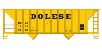 HO Scale - Dolese 100T 2 Bay Open Hopper Decals