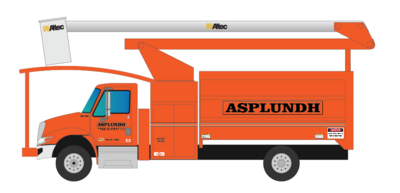 N Scale - Asplundh Tree Trimming Decals