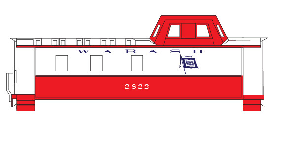 Wabash C-18 Caboose Decals