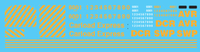 Carload Express SD60M Locomotive Decals