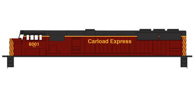 N Scale - Carload Express SD60M Locomotive Decals