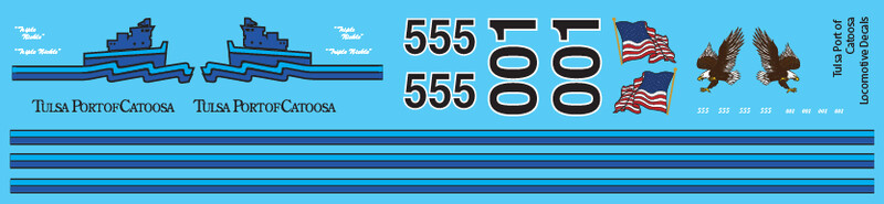 Tulsa Port of Catoosa Switcher Decals