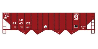 N Scale - Conrail H2 4-Bay Open Hopper Decal Set