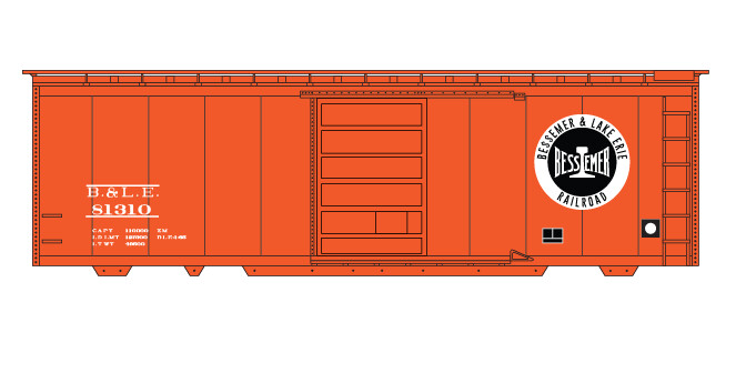 Bessemer &amp; Lake Erie 40' Box Car Decals (BLE)