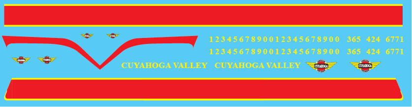 N Scale - Cuyahoga Valley Scenic Locomotive Decals
