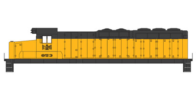 Bessemer and Lake Erie Locomotive Decals Conneaut Service Decals