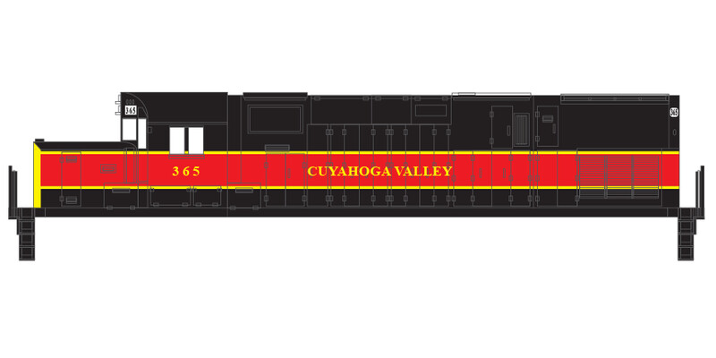 Cuyahoga Valley Scenic Locomotive Decals