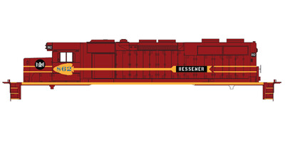 N Scale - Bessemer Lake Erie ex DMIR Locomotive Decals