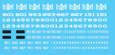 O Scale - Bessemer &amp; Lake Erie Locomotive Decals (BLE)