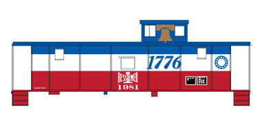 Bessemer &amp; Lake Erie Bicentennial Caboose Decal Set
