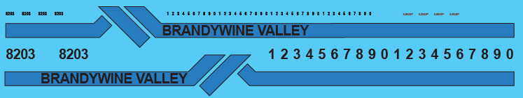 Brandywine Valley Switchers Orange &amp; Blue paint Scheme