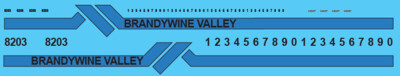 Brandywine Valley Switchers Orange & Blue paint Scheme