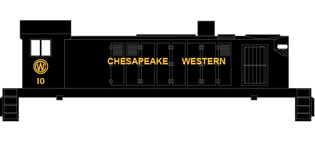 Chesapeake Western Railway T6 Decal Set