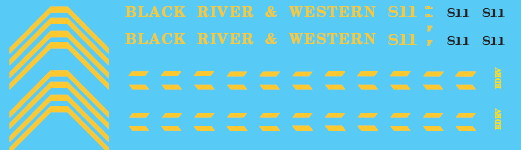 Black River &amp; Western GP9 #811 Decal Set