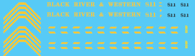 Black River & Western GP9 #811 Decal Set