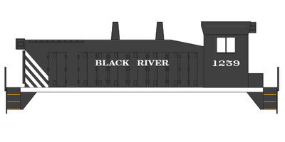 Black River &amp; Western SW1200 Switchers and Caboose Decal Set