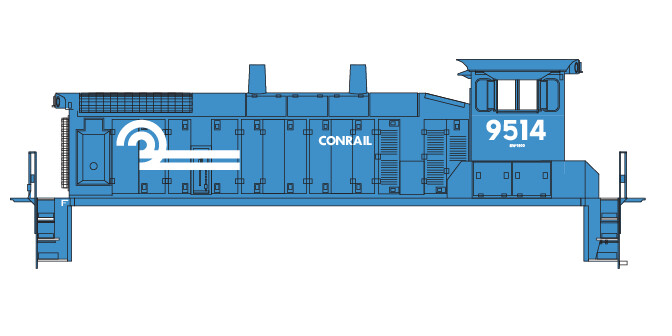 Conrail EMD Switcher (76-91) Decal Set