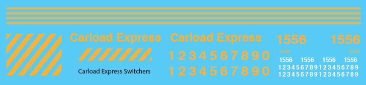 Carload Express Switchers Decal Set (CLXX)