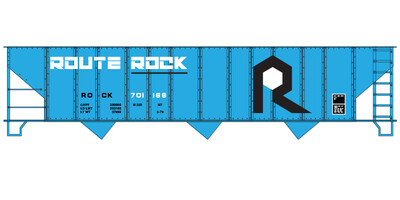 Rock Island Blue Open Hopper Decal Set