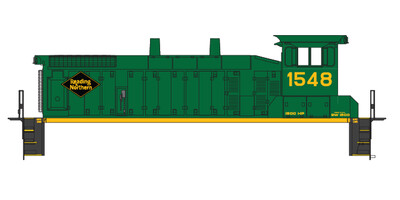 Reading Northern SW1500 (2017+) Decals (RBMN)