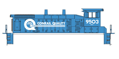 N Scale - Conrail Locomotive Quality Switcher Decals