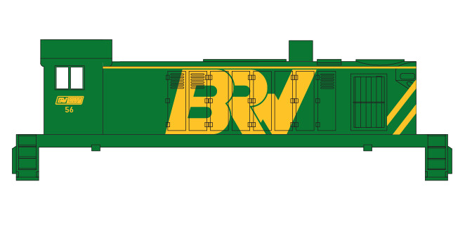 Black River Western Locomotive Large Logo Decals