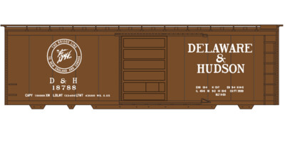 N Scale - Delaware Hudson Box Car 40ft Bridge Line Logo