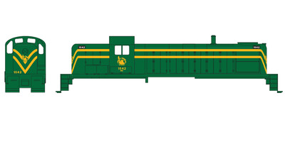 Central New Jersey Locomotive Green Yellow Decals