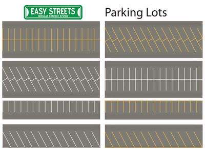 N Scale Easy Streets - Parking