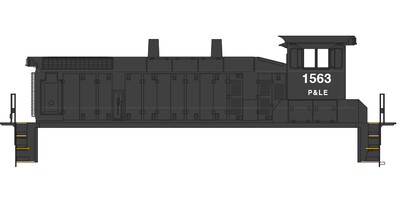 HO Scale - Pittsburgh Lake Erie Loco Switchers White Lettering Decals