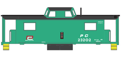 HO Scale - Penn Central Caboose N-8 Small Logo Decal set