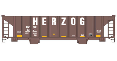 Herzog Open Hopper Ballast 41ft Decals